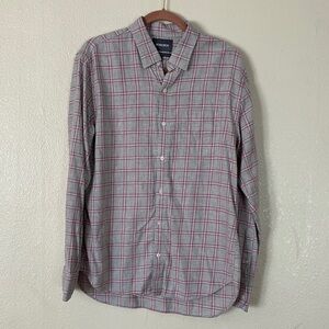 Bonobos Lightweight Cotton Flannel Plaid Button Down Shirt, L